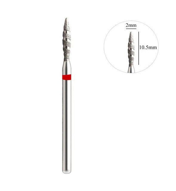 Diamond E-file Nail Bits Flame Tornado