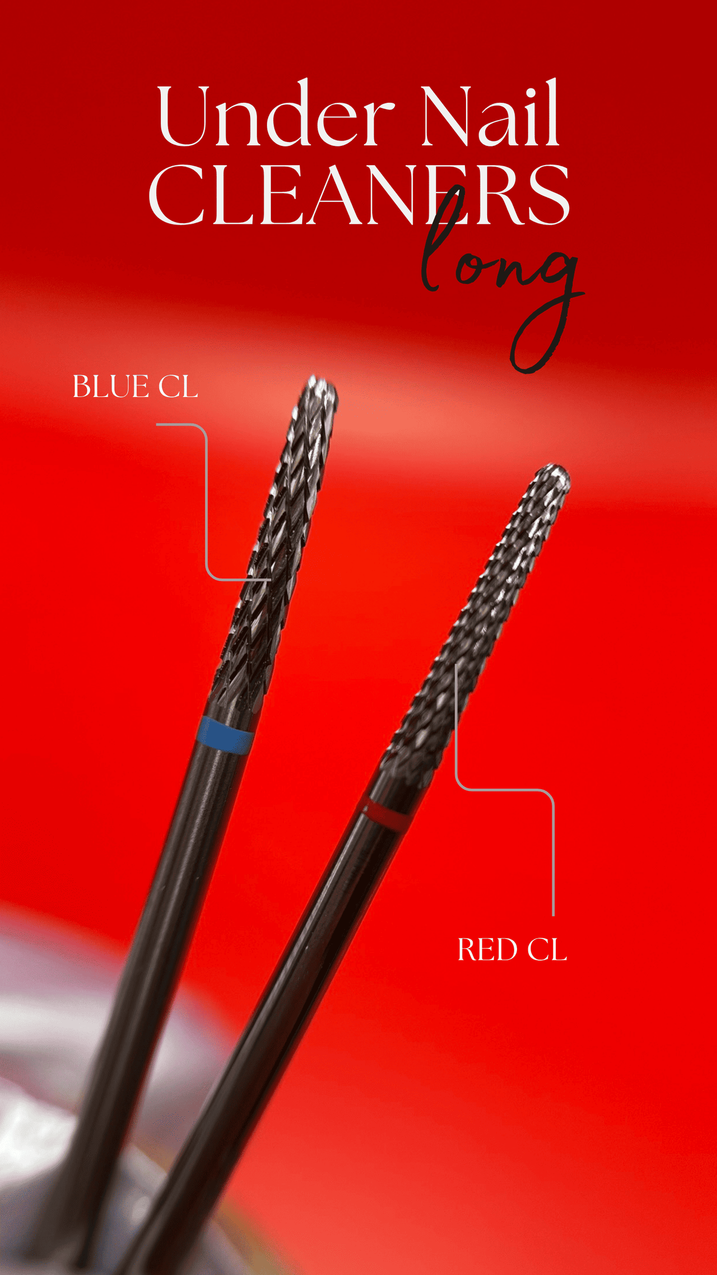 Under Nail Cleaners Long | Carbide Nail Drill Bit for Nails