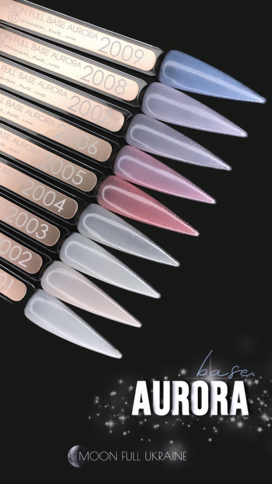 AURORA Cover Shimmer Rubber Base Collection